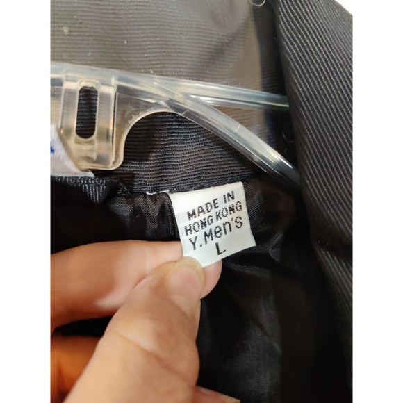 Vintage OP Ocean Pacific Tech Jacket Men's Sz L Full Zip Snap Snowboard Coat - Picture 6 of 14